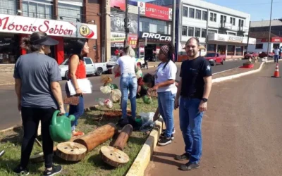 Início da ornamentação para as festividades de Natal