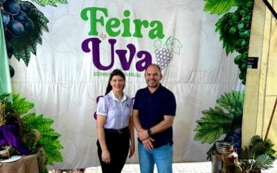 Presidente da CDL prestigia a 18ª Feira da Uva